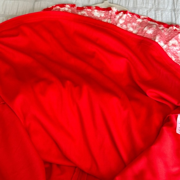 Brand New Lulu's Garden Explorer Red Floral Print Mini Dress Size Medium M - Picture 2 of 10